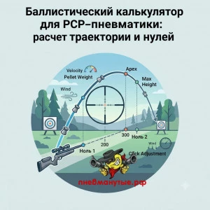 Баллистический калькулятор для пневматики (Стандарт G1 и G7) Баллистический калькулятор для пневматики (Стандарт G1 и G7)