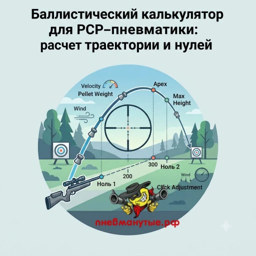 Баллистический калькулятор для пневматики (Стандарт G1 и G7) Баллистический калькулятор для пневматики (Стандарт G1 и G7)