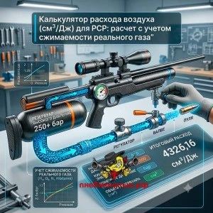 Калькулятор расхода воздуха для PCP Калькулятор расхода воздуха для PCP